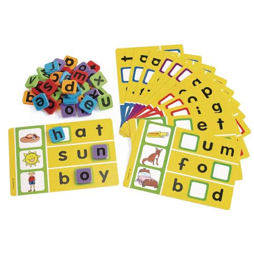 Excellerations Phonics Spelling Game for Kids and Classrooms Classroom Activity 12 Game Boards Item PSG - Image 1