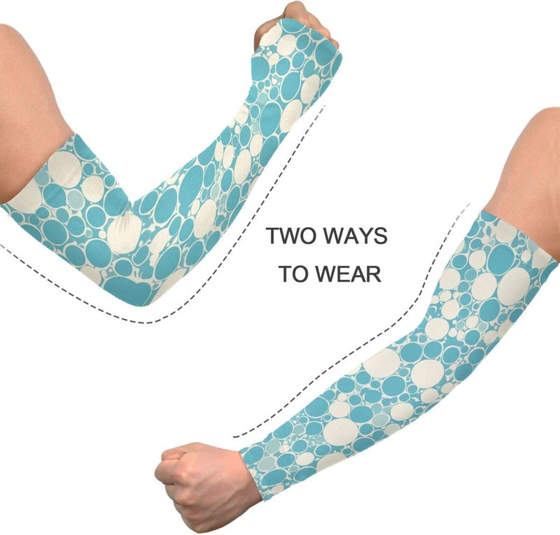 UV Protection Tattoo Cover Up Candy Turquosie Long Sleeve For Garden Working High Elasticity cubre brazos - Image 4