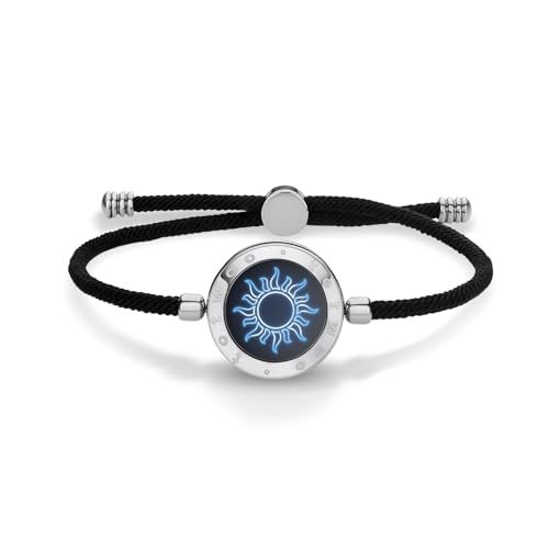 TOTWOO Single Touch Bracelets for Couples, Light up & Vibration for Love Couples | Long Distance Relationship Gifts for Girlfriend, Mother-Daughter, Sisters Bluetooth APP Set Up Pairing Jewelry - Image 1
