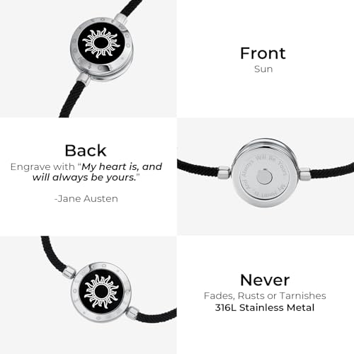 TOTWOO Single Touch Bracelets for Couples, Light up & Vibration for Love Couples | Long Distance Relationship Gifts for Girlfriend, Mother-Daughter, Sisters Bluetooth APP Set Up Pairing Jewelry - Image 4