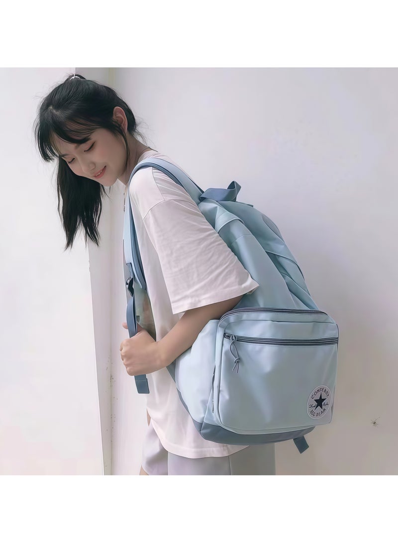 CONVERSE Converse Schoolbags For Men and Women, Classic Junior and Senior High School Students, Large-capacity Computer Leisure Backpacks 31*46.5*15CM  - Image 2