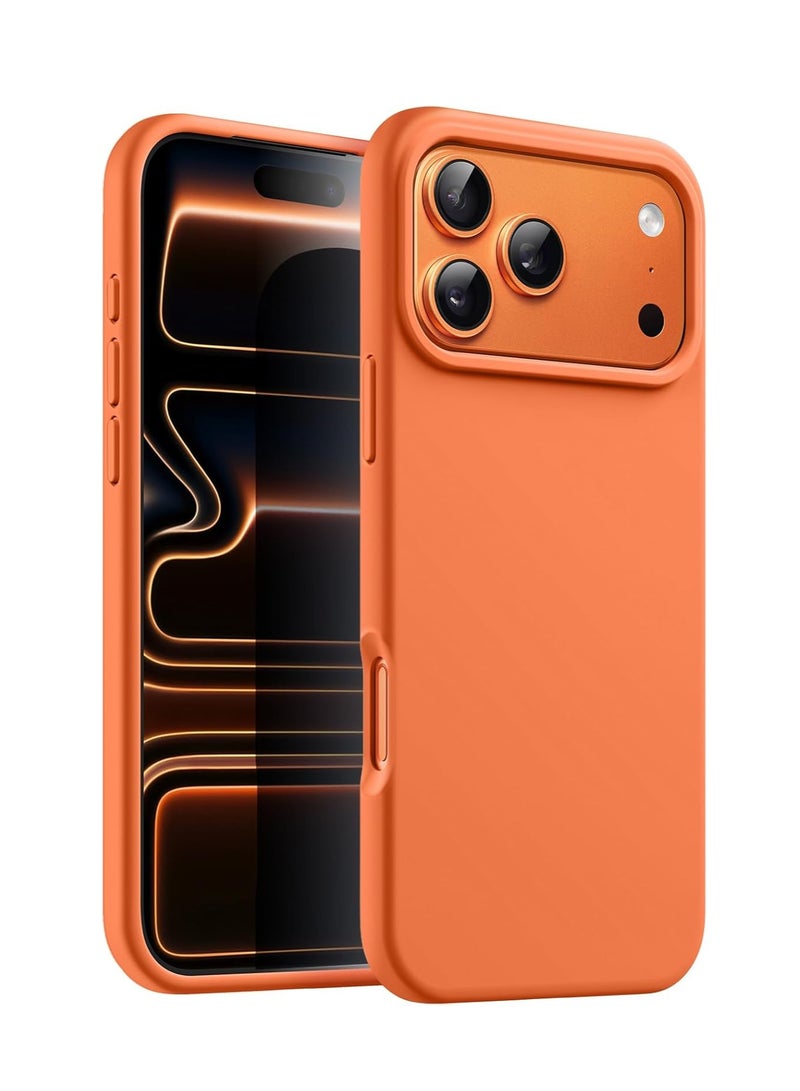 بورتوني غطاء iPhone 17 Pro من السيليكون الناعم لهاتف iPhone 17 Pro داخل بطانة من الألياف الدقيقة حافظة واقية مضادة للصدمات لهاتف iPhone 17 Pro 6.3 بوصة - Image 1