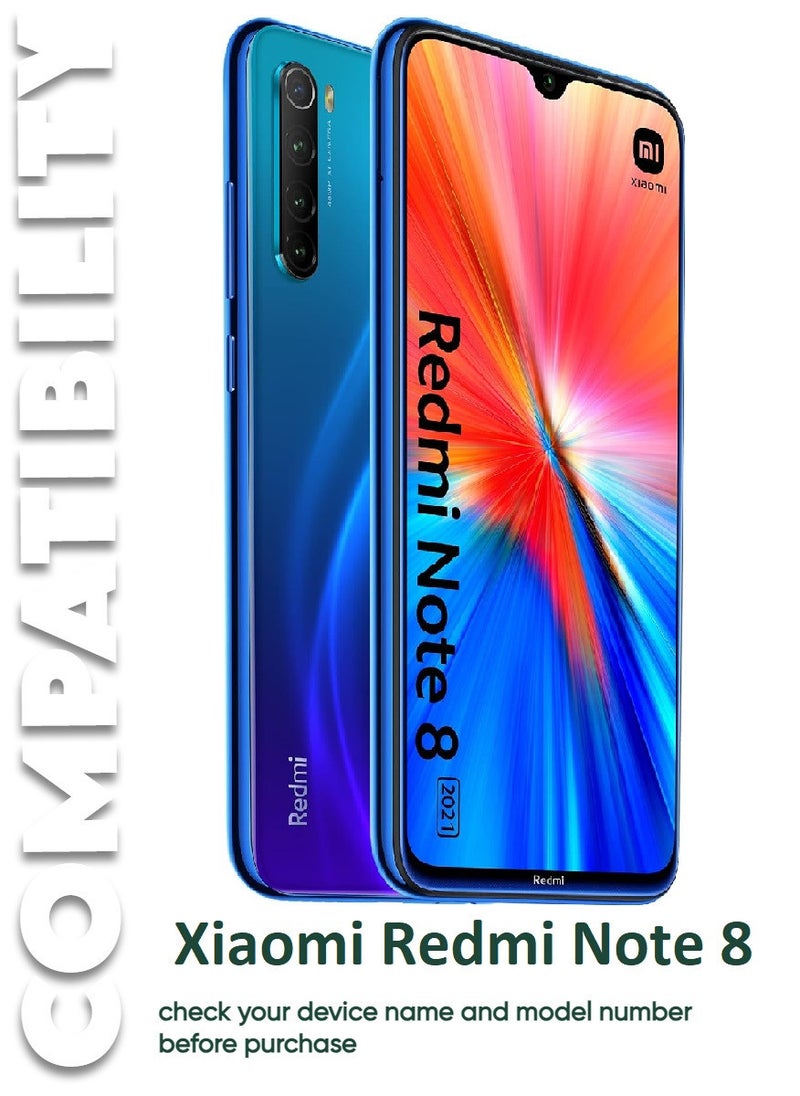 2 Pieces Antistatic ESD Dustproof Premium Quality High Definition Tempered Glass Screen Protector Designed For Xiaomi Redmi Note 8