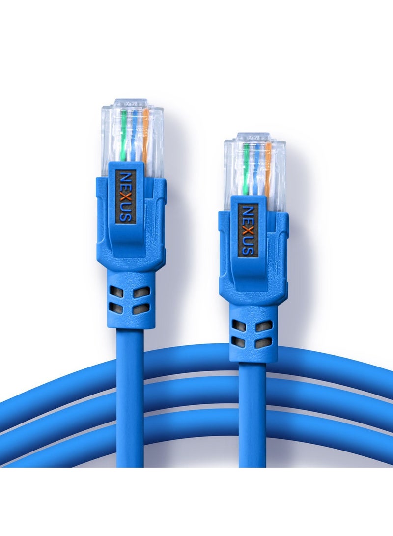 NEXUS CAT6A (UTP) Patch Cable - 2m 23Awg FULL COPPER Network Cable High-Speed 10Gbps 250MHz RJ45 Ethernet Cable Compatible with Ethernet Switches PS5 PC Router TV Xbox (2M) - Image 1
