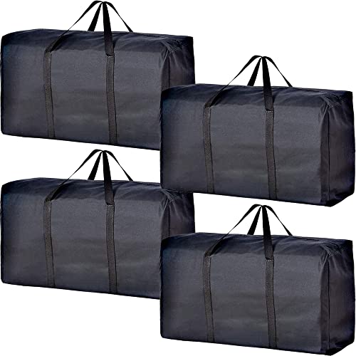Vioetry Extra Large Moving Bags with Strong Zippers & Carrying Handles, Storage Bags Storage Totes for Clothes, Moving Supplies, Space Saving, Oversized Storage Bag Organizer for Moving, Traveling (4 Pack) - Image 1