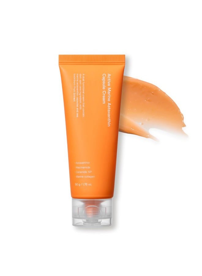 SUNGBOON EDITOR Active Marine Astaxanthin Capsule Cream 50ml | Facial Cream for Brightening | Deep Hydration, Soothing, Moisturizer - Image 1