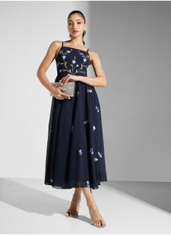 Frock and Frill Embellished Knee Lenth Dress  - Image 1