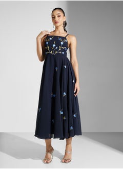 Frock and Frill Embellished Knee Lenth Dress  - Image 4