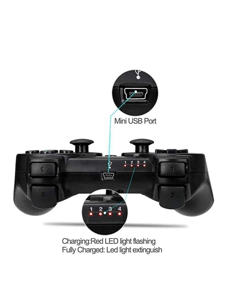 Wireless Controller Compatible with PS 3 Bluetooth Joystick Double Shock Vibration Rechargeable Gamepad For PS3 USB PC Controller  - Image 2