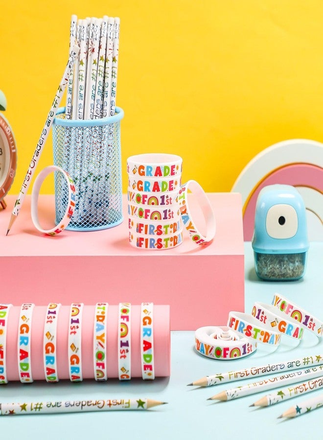 TaoBary 24 Sets 1st Graders Pencils and Silicone Bracelets Set Motivational Pencils Back to School Supplies for Kids Student Teacher Classroom Reward - Image 3