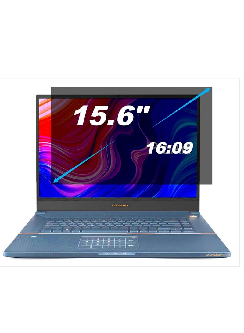 Laptop Privacy Screen 15.6 Inch 16:9 Aspect Ratio, Laptop Screen Privacy Shield Compatible With Lenovo Hp Dell Acer Asus Thinkpad Envy Xps, Removable Anti Glare Blue Light Computer Filter Protector  - Image 1