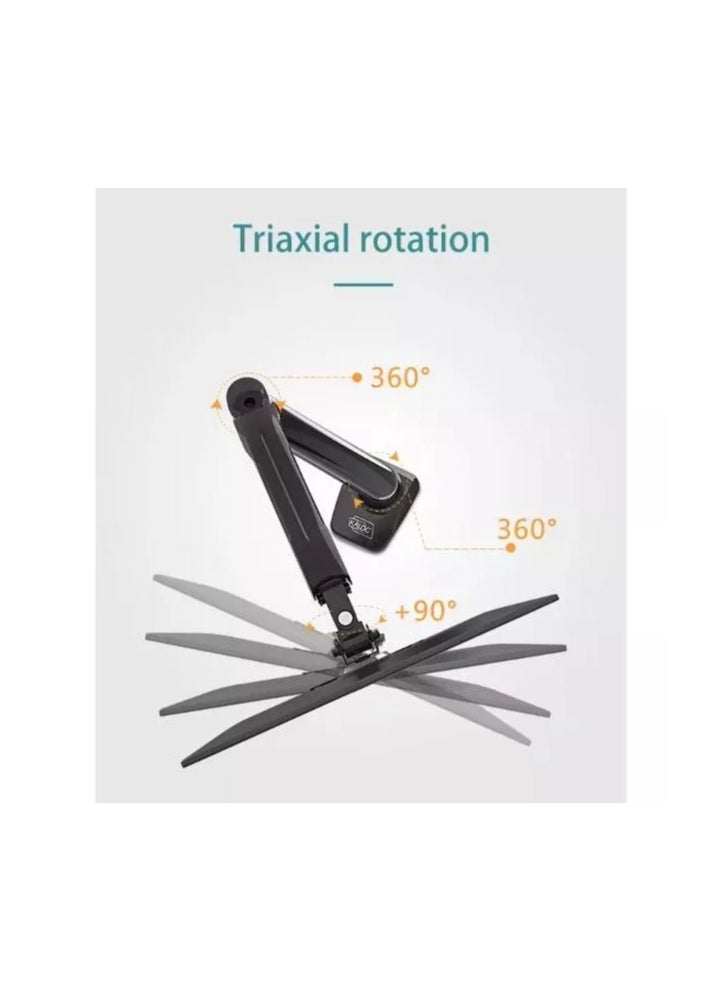 KLC-M520 WALL MOUNT ADJUSTABLE SINGLE MONITOR ARM WITH INTERNAL GAS SPRING TECHNOLOGY, FOR SCREENS 17 TO 35 INCHES