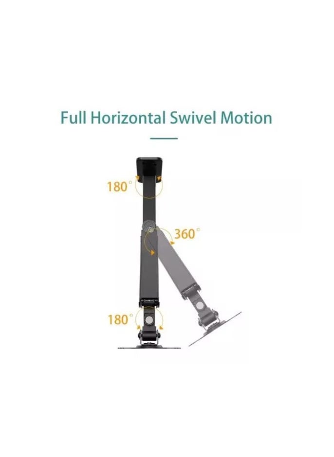 KLC-M520 WALL MOUNT ADJUSTABLE SINGLE MONITOR ARM WITH INTERNAL GAS SPRING TECHNOLOGY, FOR SCREENS 17 TO 35 INCHES