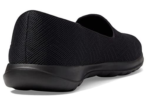 SKECHERS أحذية سكيشرز النسائية GO Walk Lite - سويت جال سليب أون شبشب شبكي، أسود/أسود، 8 - Image 5