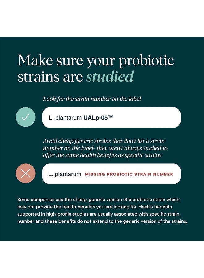 Ora Organic بروبيوتيك مع بروبيوتيك - 52 مليار CFU 11 سلالة مدروسة سريرياً لصحة الجهاز الهضمي، ثق في أمعائك، خالي من الغلوتين، 60 كبسولة - Image 3