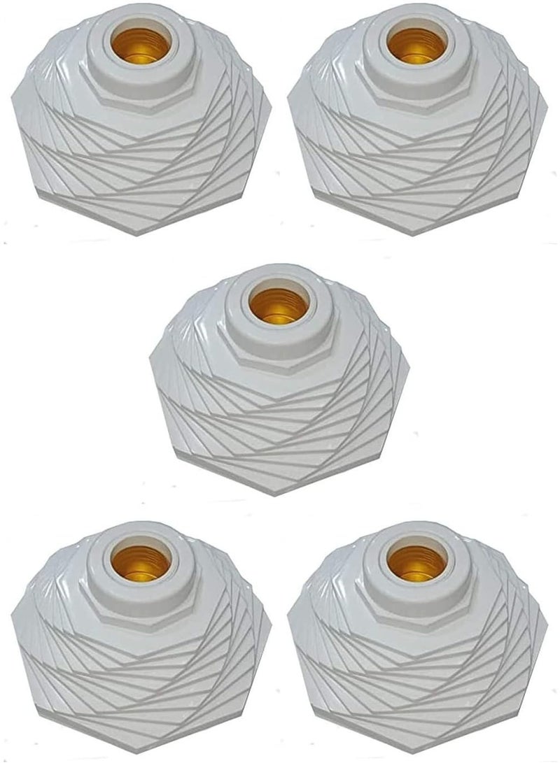 White Decorative Bulb - E27 - Excellent for All Indoor Lighting Uses (5 Pack) - Image 1