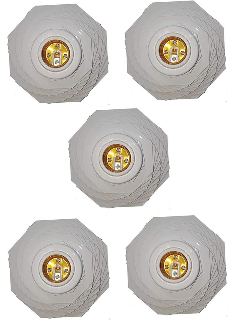 White Decorative Bulb - E27 - Excellent for All Indoor Lighting Uses (5 Pack) - Image 3