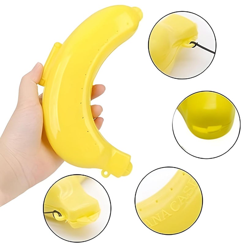 StonSell Pack of 2 Banana Storage Box for Kids Banana case for Storage Banana Holder Banana Casein Banana Cover Banana Box Keeper Guard Protector Case - Pack of 2 (Available Color Will be Sent) - Image 2