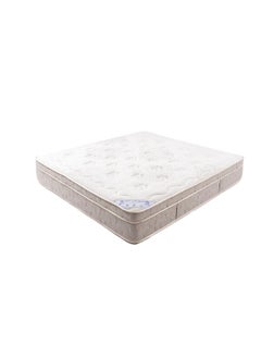 Almutlaq Furniture Viceroy Latex Plush Top Hybrid - Gel Latex And Pocket Springs Mattress For Premium Sleep Comfort And Minimizing Motion To Create Perfect Body Balance - Super King Size 200x200x29 CM - Color: White Grey  - Image 2