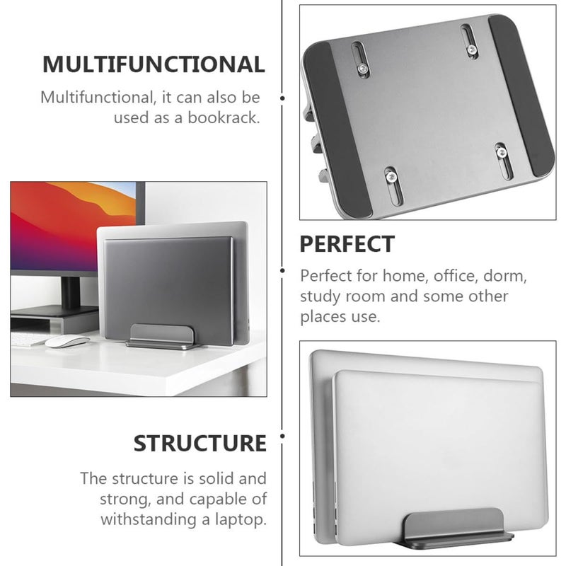 Aluminum Vertical Laptop Tablet Stand Cooling Bracket for Office Home Use - Image 5
