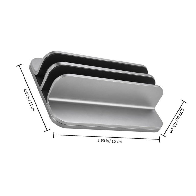 Aluminum Vertical Laptop Tablet Stand Cooling Bracket for Office Home Use - Image 3
