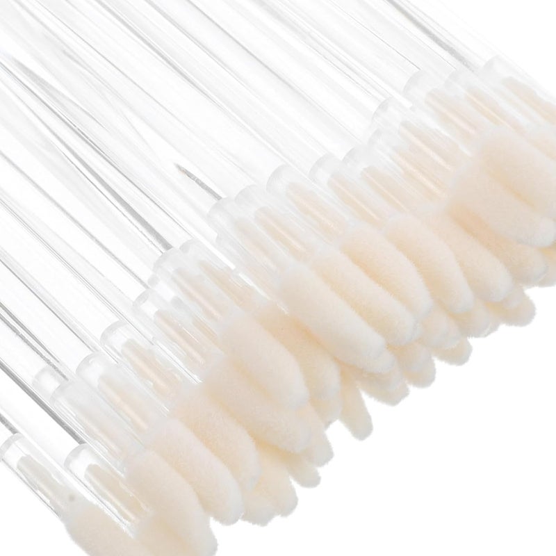 VILLCASE Disposable Crystal Lip Gloss Wands and Hollow Lip Applicator Brushes 100pcs for Professional Makeup Artists and Lipstick Application - Image 3
