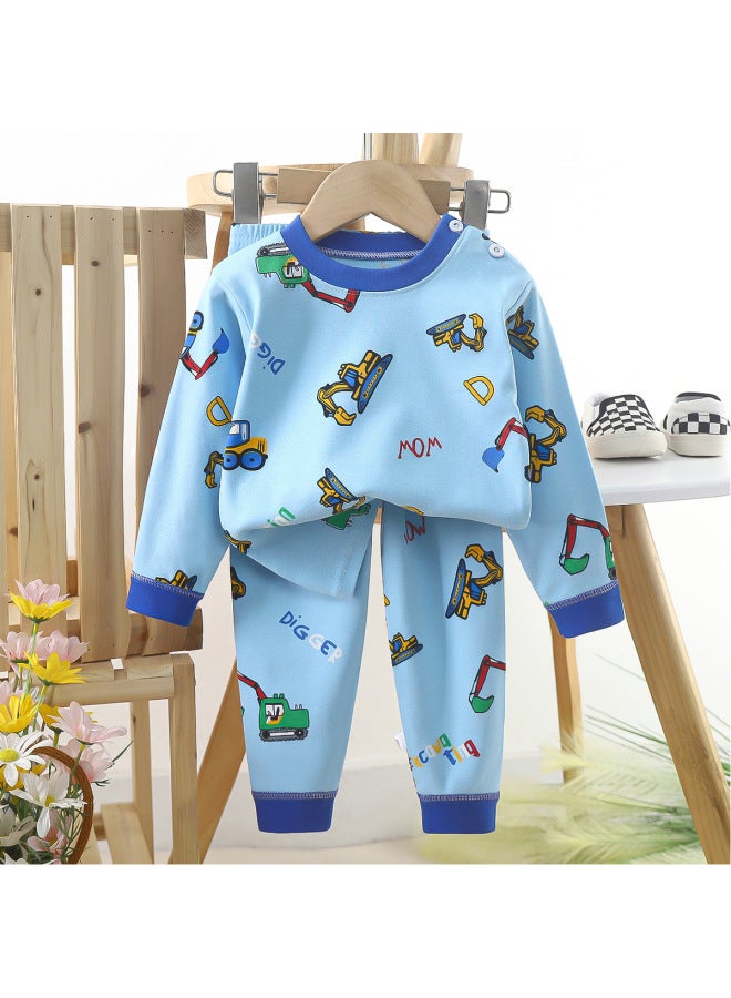 Children's Underwear Suit Cotton Boy's Autumn Clothes Autumn Trousers Baby Clothes Warm Girls' Home Clothes Autumn Clothes Children's Clothing