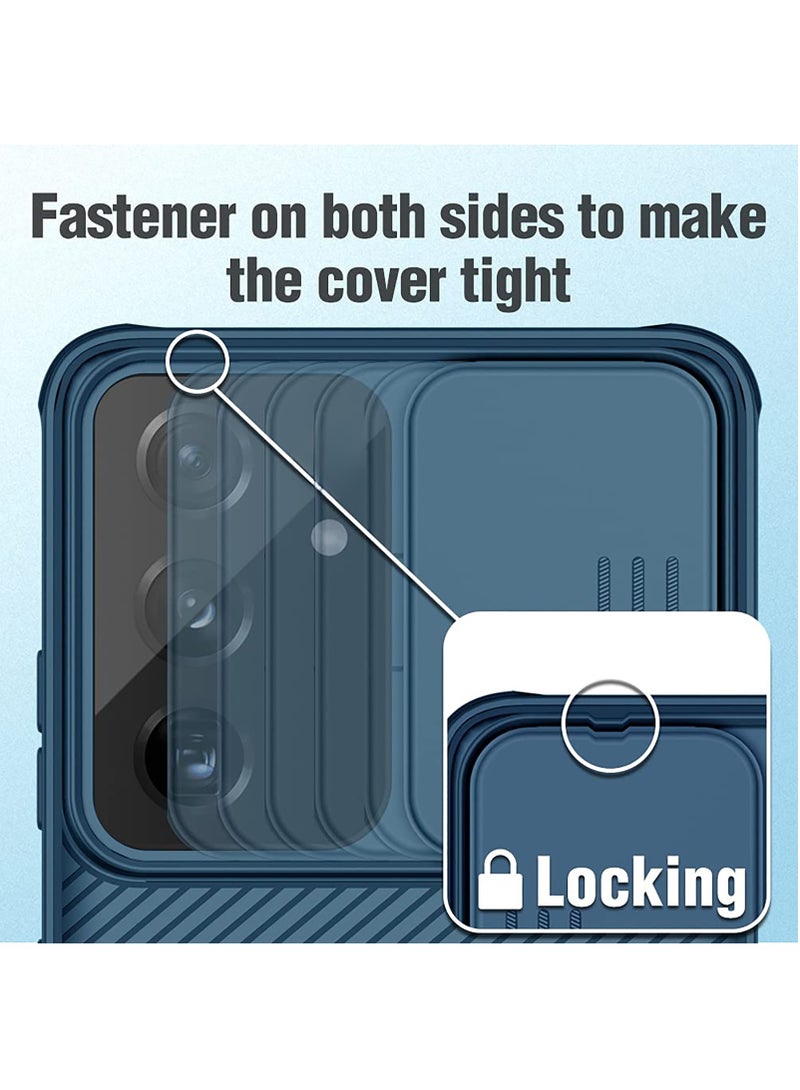 Nillkin Protective Case for Samsung Galaxy S23 FE 5G, TPU Shockproof Airbags Frame with Camera Lens Protection Slide Cover, PC Anti-Fingerprint Mobile Back Cover, 6.4-inch Slim Fit Phone Cases (Blue) - Image 2