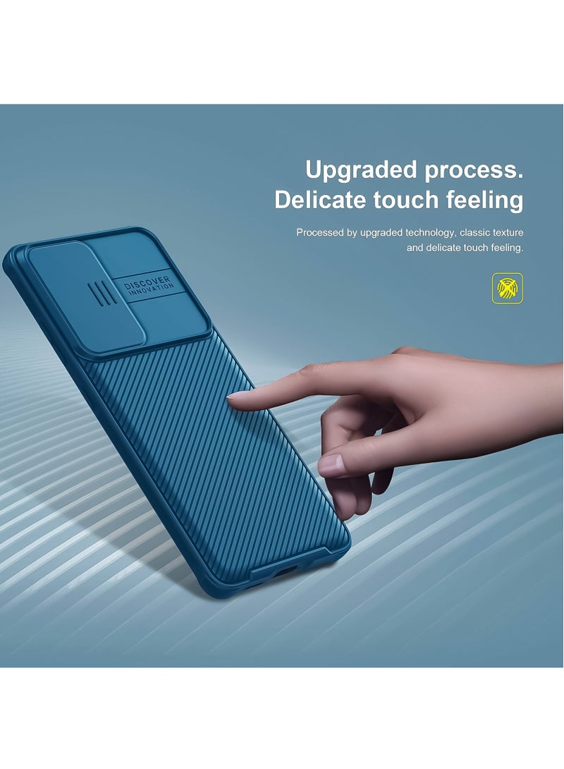 Nillkin Protective Case for Samsung Galaxy S23 FE 5G, TPU Shockproof Airbags Frame with Camera Lens Protection Slide Cover, PC Anti-Fingerprint Mobile Back Cover, 6.4-inch Slim Fit Phone Cases (Blue) - Image 5