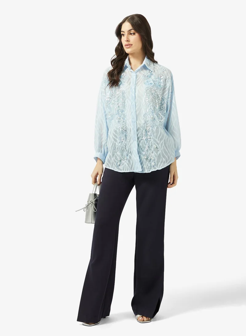 Ella  Embelllished Shirt for Women | Best Price UAE