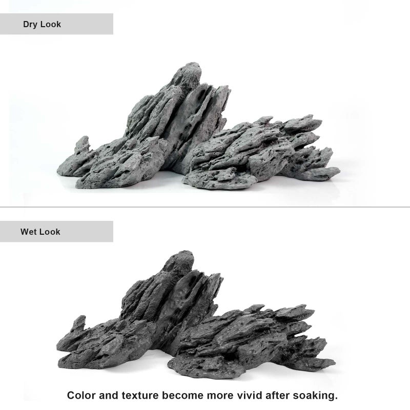 FZONE Aquarium Rocks Aquascaping, Resin Seiryu Rock for Aquascaping - Image 3