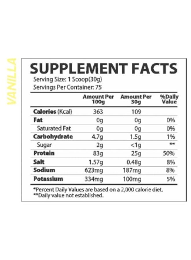 MUSCLE RULZ ISO RULZ PROTEIN 5LBS/2.26KG VANILLA - Image 2