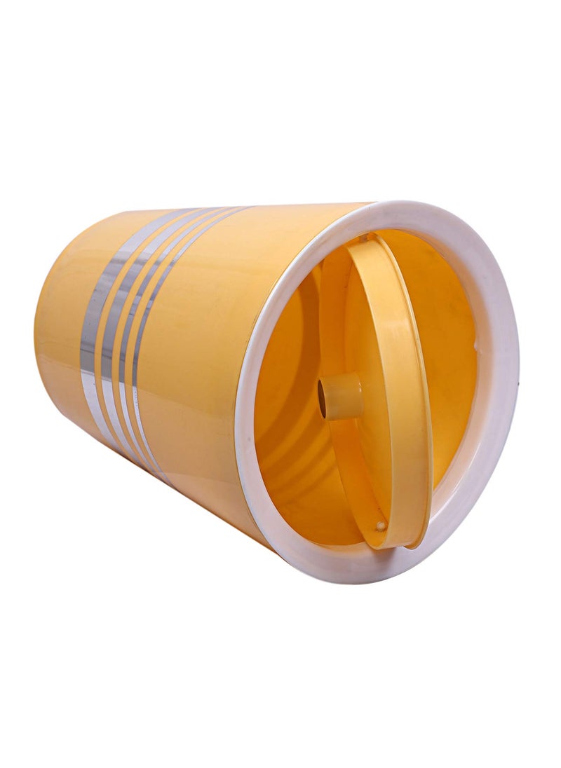 Kuber Industries Kuber Industries Plastic 2 Pieces Swing Lid Garbage Waste Dustbin 5 Liters Yellow CTKTC22854  - Image 5