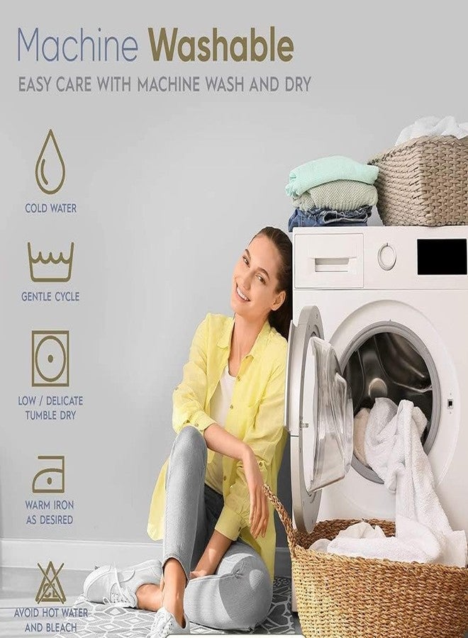 Edenwald ملاءة سرير مطاطية مفردة، 400 خيط - ملاءة سرير قطنية مطاطية مفردة فقط (36 × 78 بوصة) مع حافة متدلية 8 بوصات - لون بيج سادة [غطاء الوسادة غير متضمن] - Image 5