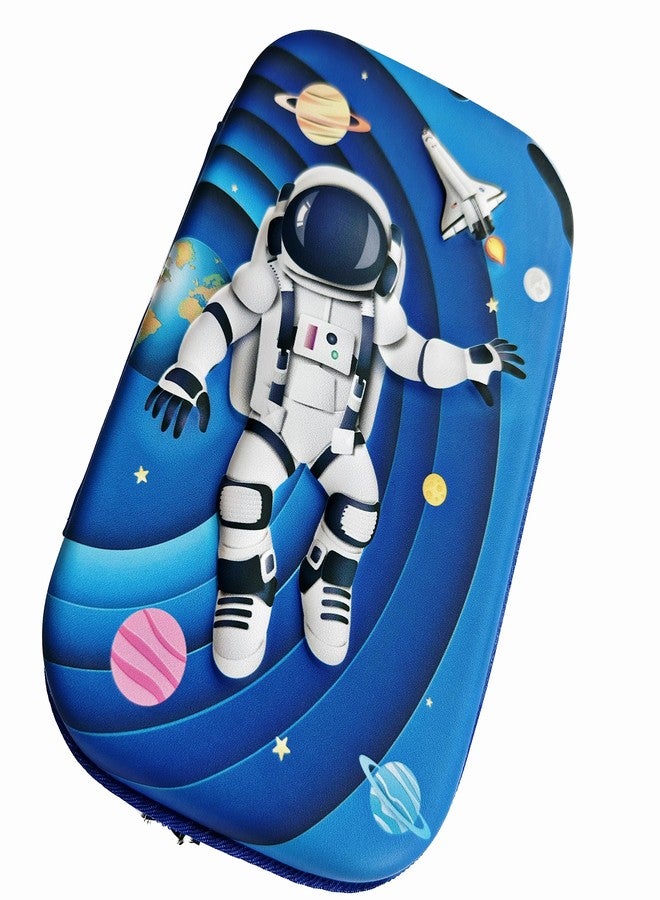 MSGH Design 7D Big Size Multipurpose Hardtop Pencil Pouch for Boys & Grils (Space Blue) - Image 1