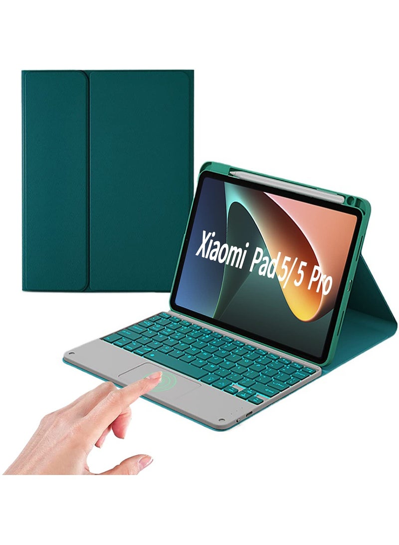 SOLARAE Detachable Slim Wireless Resistant Proof Keyboard Case for Xiaomi Mi pad 5/Mi pad 5 Pro 11inch - Image 1