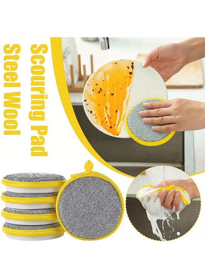 HOMESTAR 20pcs heavy-duty double-sided dishwashing sponge brush set - the ultimate cleaning tool for kitchens and restaurants, suitable for hard dirt, gentle on delicate tableware, and durable goods - Image 2