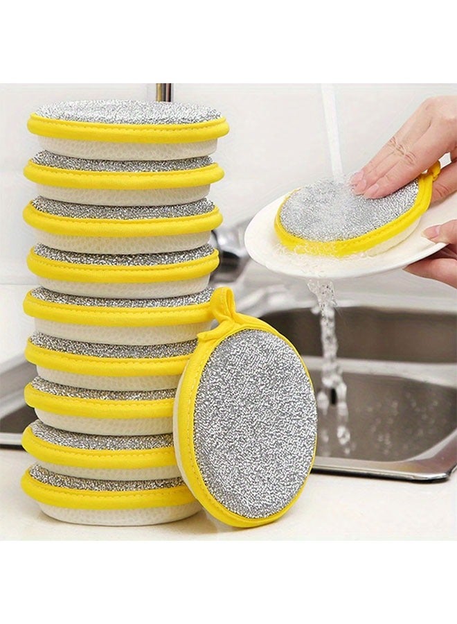 HOMESTAR 20pcs heavy-duty double-sided dishwashing sponge brush set - the ultimate cleaning tool for kitchens and restaurants, suitable for hard dirt, gentle on delicate tableware, and durable goods - Image 3