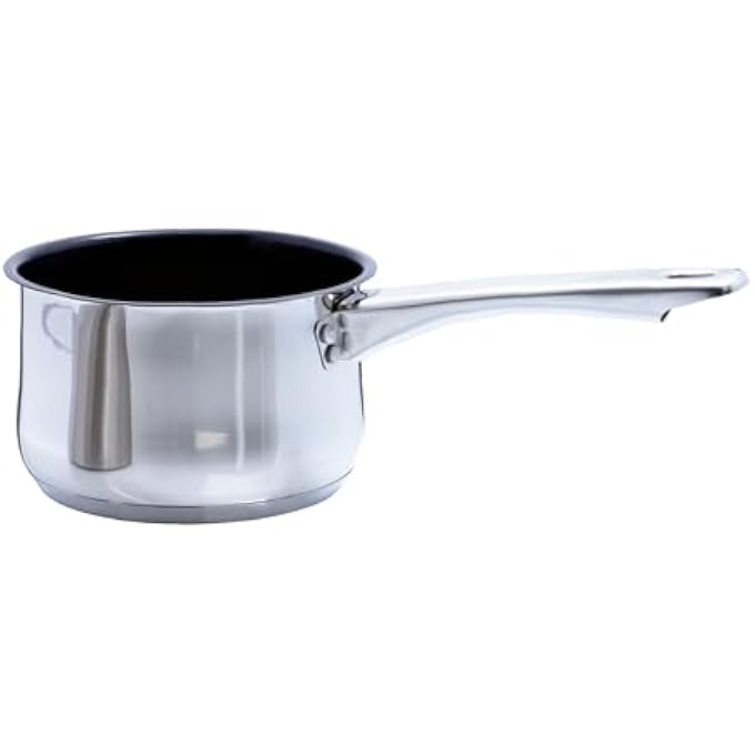 Buckingham Induction Deep Milk Pan With Xylan NonStick Coating And Double Lip Stainless Steel 14 Cm - Image 1