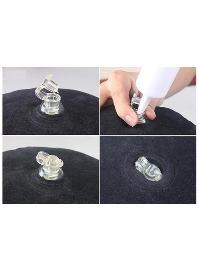 general وسادة لتحديد وضع الساق مع وسادة قابلة للنفخ، وسادة محمولة، وسادة نوم، رفع الساق على السرير أو الأريكة، للسفر والتخييم - Image 5