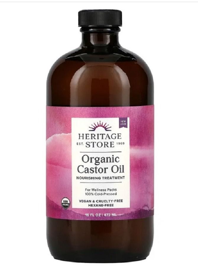 هيرتدج ستور زيت خروع عضوي، 16 أونصة سائلة (473 مل)