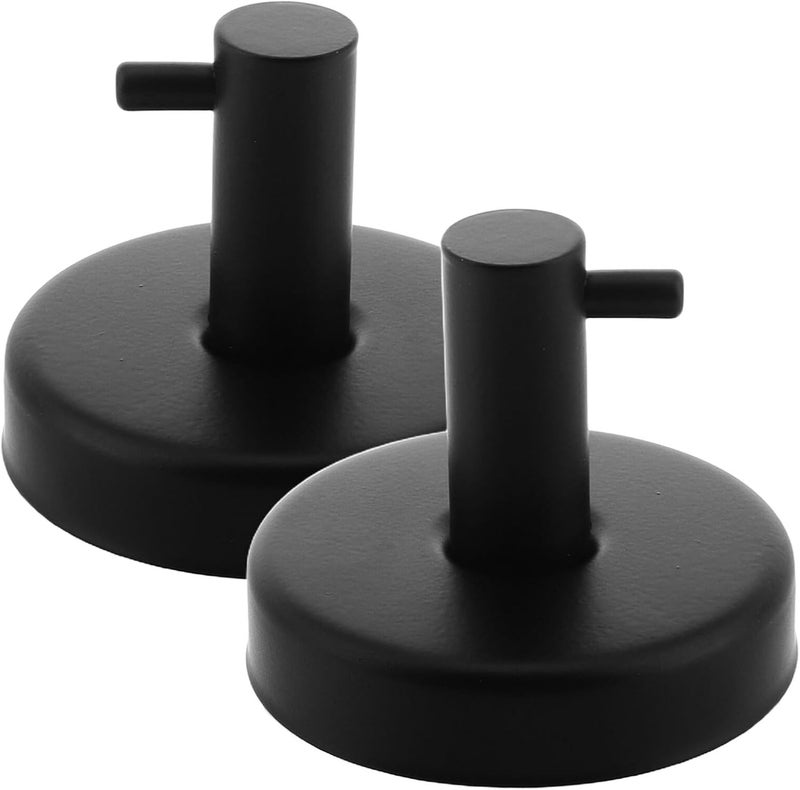 IMIKEYA 2pcs Heavy Duty Suction Cup Hooks for Shower and Kitchen, Stainless Steel Towel Holder No Drill Installation, Vacuum Wall Hooks for Bathroom and Smooth Surfaces - Image 1