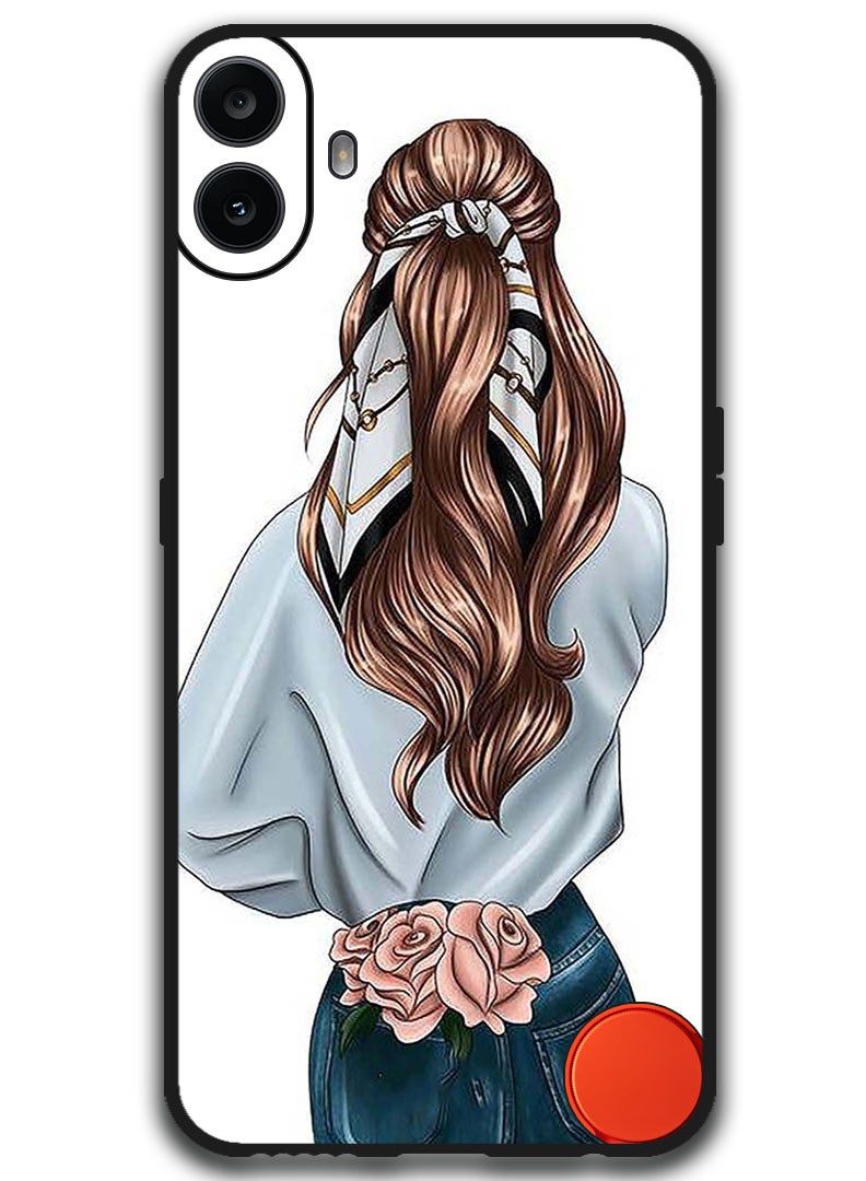 Theodor Protective Case Anti Scratch Shock Proof Bumper Cover For Nothing CMF Phone 1 Pink Rose Girl - Image 1