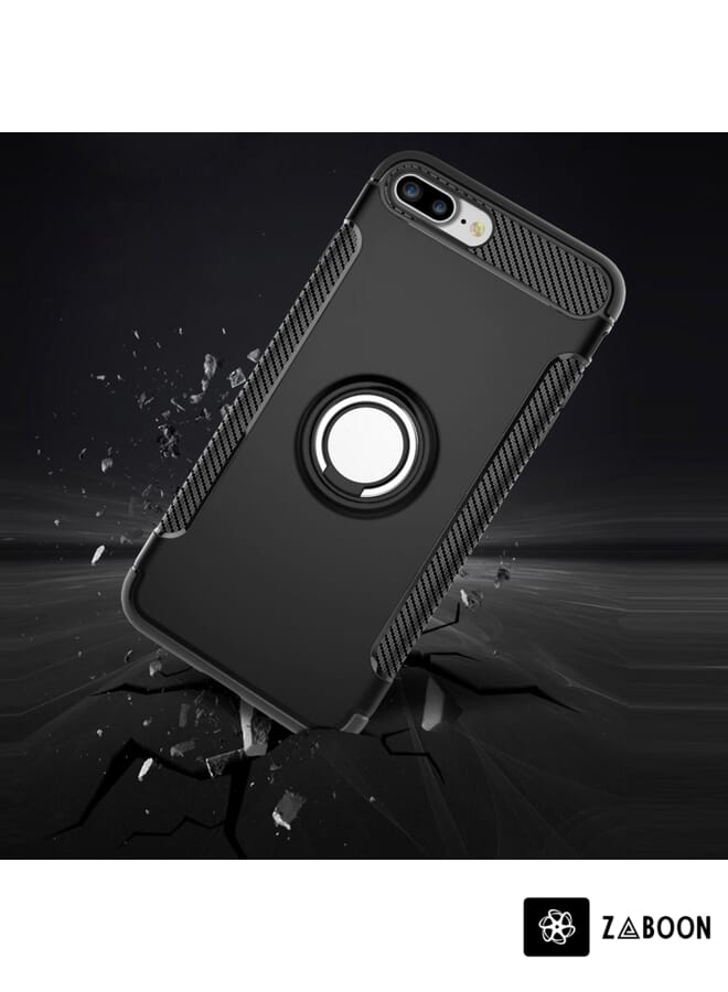 Zaboon Protective Case Cover For iPhone 8 Plus & 7 Plus   Magnetic 360 Degree Rotation Ring Armor Protective Case - Image 3