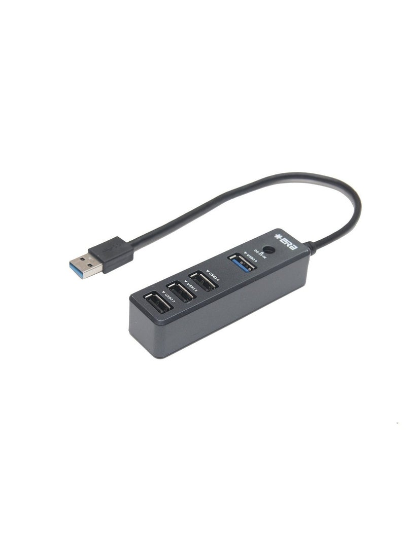 ELTRAZONE High-Speed Type-A USB 2.0 Combo HUB with 4 Dedicated Slots (1 Upstream and 4 Downstream USB Ports) with Support up to 2TB HDD - Image 1