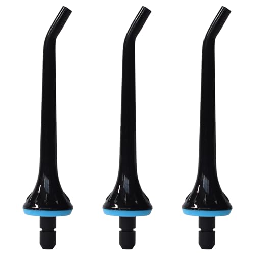 BOEEA Replacement Tips for Oralfree,Nicwell,Nicefeel,COSLUS,Mospro,Zerhunt Water Flosser, Oral Irrigator Jet Tip Nozzel Black, 3 Pack - Image 1