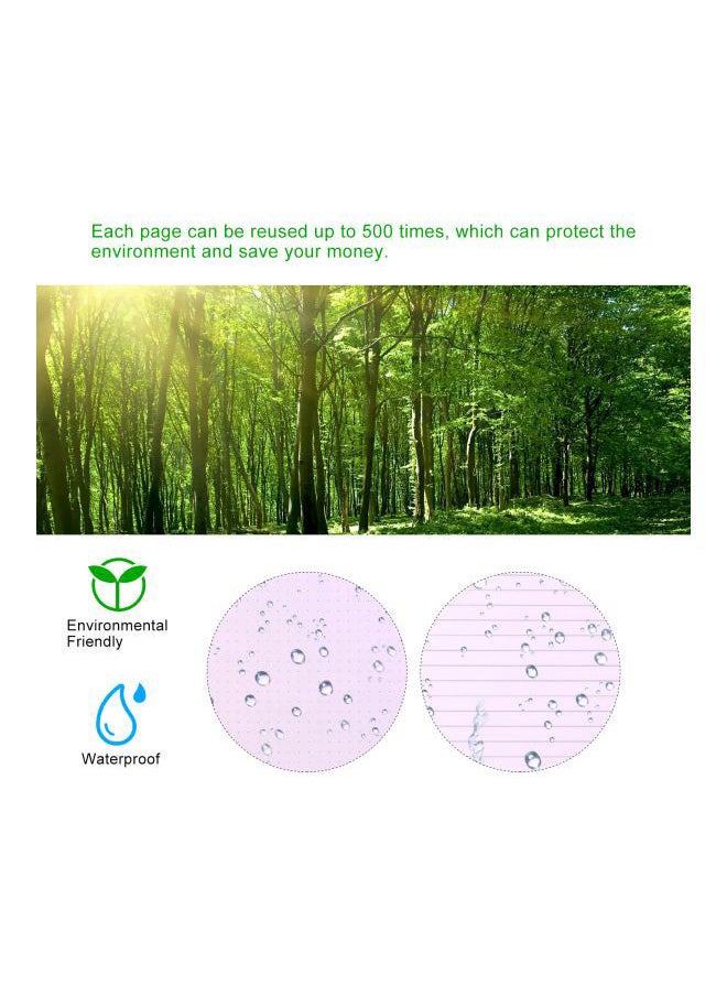 NIBEMINENT - Pack Of 3 A5 Erasable Smart Notebook With Pen And Cloth Set Black - Image 1