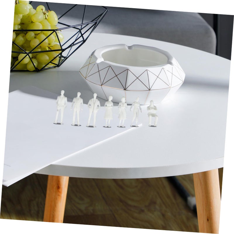 Unpainted White Miniature Figurines 50pcs For DIY Sand Table Decoration And Micro Landscaping - Image 4