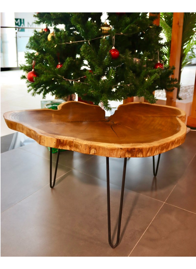 Schondor Furniture Wooden Table | Coffee Table | Cloud Shape | Side Table | Made From Walnut Wood | Perfect For Bedroom & Living Room  - Image 4