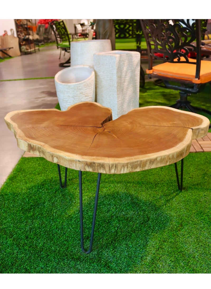 Schondor Furniture Wooden Table | Coffee Table | Cloud Shape | Side Table | Made From Walnut Wood | Perfect For Bedroom & Living Room  - Image 3